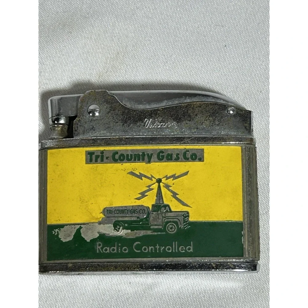 Vintage Advertising Lighter Tri County Gas Tifton Sylvester Nashville Adel GA